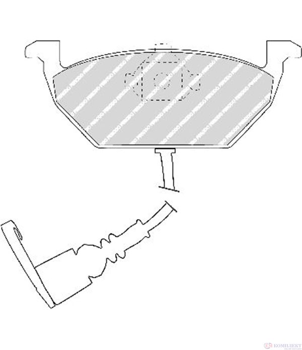 НАКЛАДКИ ПРЕДНИ ДИСКОВИ SKODA FABIA COMBI (2000-) 1.9 SDI - FERODO