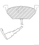 НАКЛАДКИ ПРЕДНИ ДИСКОВИ SEAT IBIZA IV (2002-) 1.9 SDI - FERODO