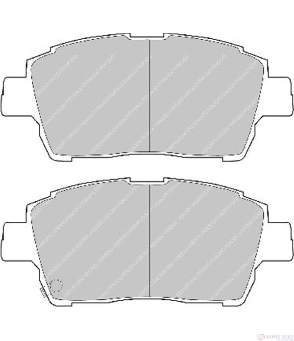 НАКЛАДКИ ПРЕДНИ ДИСКОВИ TOYOTA YARIS (1999-) 1.0 16V - FERODO