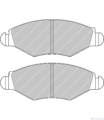 НАКЛАДКИ ПРЕДНИ ДИСКОВИ CITROEN XSARA BREAK (1997-) 1.5 D - FERODO