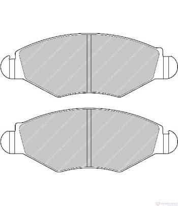 НАКЛАДКИ ПРЕДНИ ДИСКОВИ CITROEN XSARA (1997-) 1.4 i - FERODO