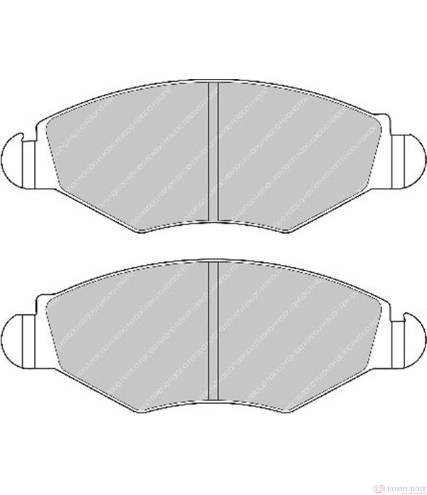 НАКЛАДКИ ПРЕДНИ ДИСКОВИ PEUGEOT 206+ (2009-) 1.4 HDi eco 70 - FERODO