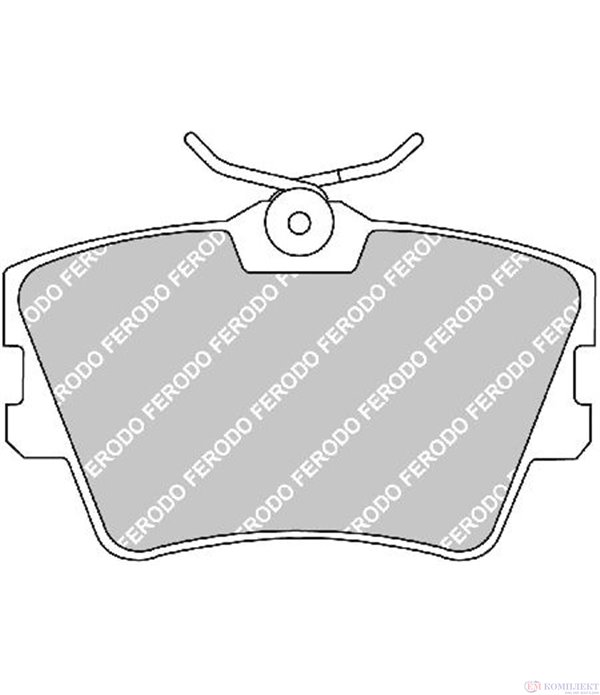 НАКЛАДКИ ЗАДНИ ДИСКОВИ VOLKSWAGEN TRANSPORTER IV (1990-) 2.4 D Syncro - FERODO