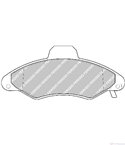 НАКЛАДКИ ПРЕДНИ ДИСКОВИ FORD ESCORT CLASSIC TURNIER (1999-) 1.8 TD - FERODO