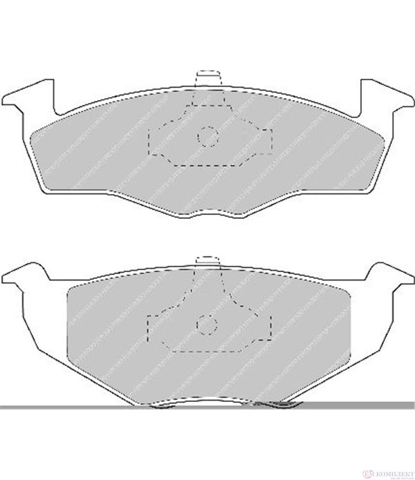 НАКЛАДКИ ПРЕДНИ ДИСКОВИ SEAT CORDOBA VARIO (1996-) 1.4 i - FERODO