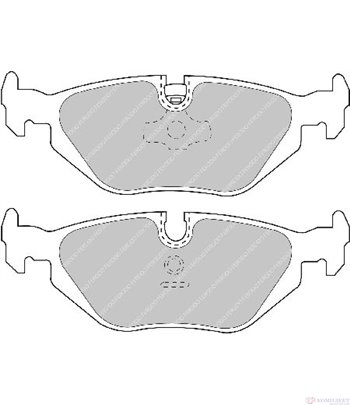 НАКЛАДКИ ЗАДНИ ДИСКОВИ BMW 3 SERIES E36 TOURING (1995-) 320 i - FERODO