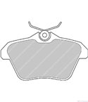 НАКЛАДКИ ЗАДНИ ДИСКОВИ ALFA ROMEO 156 SPORTWAGON (2000-) 1.8 16V T.S. - FERODO
