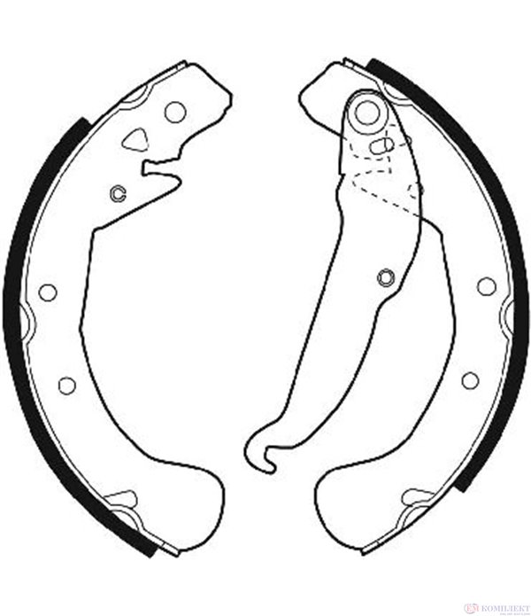 НАКЛАДКИ ЗАДНИ БАРАБАННИ OPEL ASTRA G SEDAN (1998-) 1.6 - FERODO