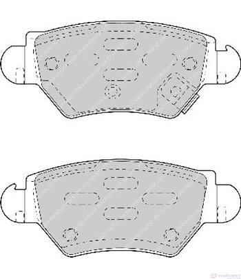 НАКЛАДКИ ЗАДНИ ДИСКОВИ OPEL ASTRA G COMBI (1998-) 2.0 OPC - FERODO