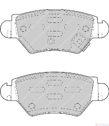 НАКЛАДКИ ЗАДНИ ДИСКОВИ OPEL ASTRA G COMBI (1998-) 2.0 16V - FERODO