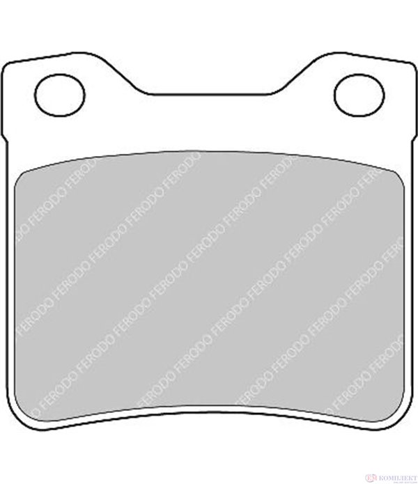 НАКЛАДКИ ЗАДНИ ДИСКОВИ PEUGEOT 607 (2000-) 2 - FERODO