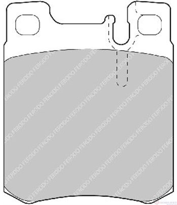 НАКЛАДКИ ЗАДНИ ДИСКОВИ MERCEDES E CLASS COMBI S210 (1996-) E 250 T Turbo-D - FERODO
