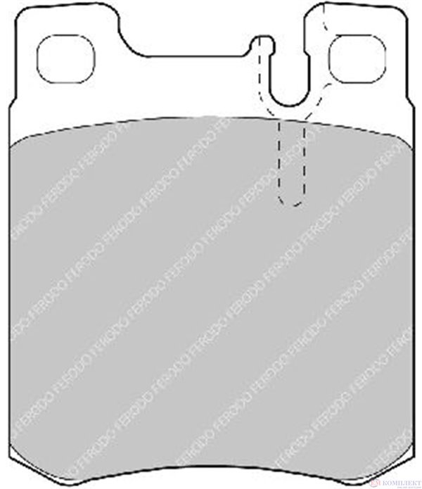 НАКЛАДКИ ЗАДНИ ДИСКОВИ MERCEDES SL R129 (1989-) 500 SL - FERODO