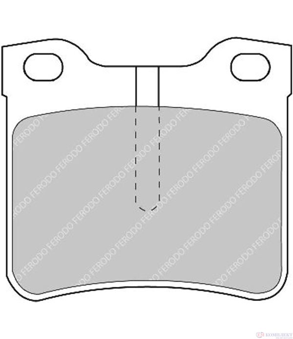 НАКЛАДКИ ЗАДНИ ДИСКОВИ MERCEDES V CLASS 6382 (1996-) V 220 CDI - FERODO