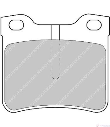 НАКЛАДКИ ЗАДНИ ДИСКОВИ MERCEDES V CLASS 6382 (1996-) V 200 - FERODO