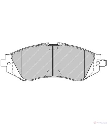 НАКЛАДКИ ПРЕДНИ ДИСКОВИ DAEWOO LEGANZA (1997-) 2.0 16V - FERODO