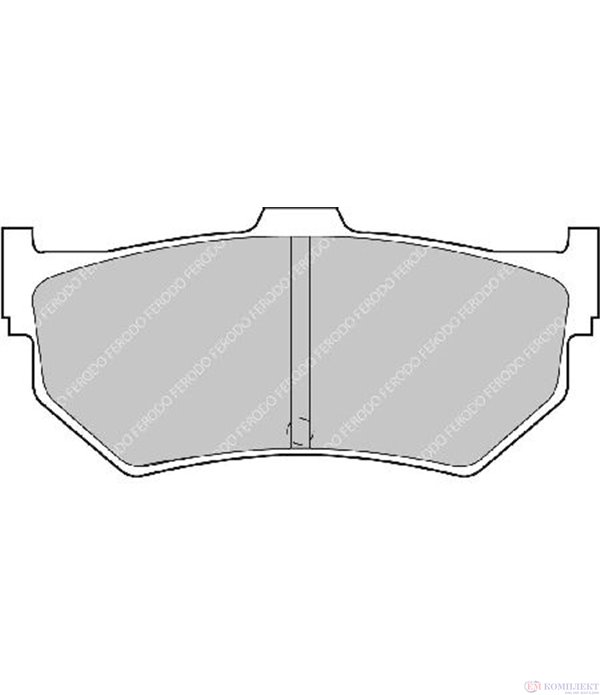 НАКЛАДКИ ЗАДНИ ДИСКОВИ HONDA PRELUDE II (1983-) 1.8 EX - FERODO