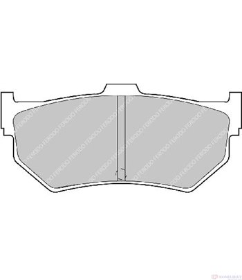 НАКЛАДКИ ЗАДНИ ДИСКОВИ HONDA CIVIC IV HATCHBACK (1991-) 1.3 16V - FERODO