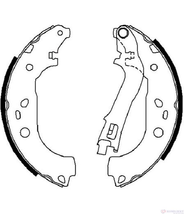 НАКЛАДКИ ЗАДНИ БАРАБАННИ FIAT DOBLO (2001-) 1.9 JTD - FERODO