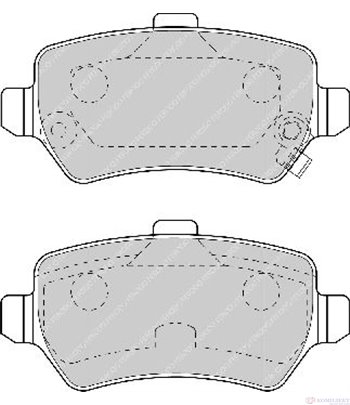 НАКЛАДКИ ЗАДНИ ДИСКОВИ OPEL ASTRA H COMBI (2004-) 1.8 - FERODO