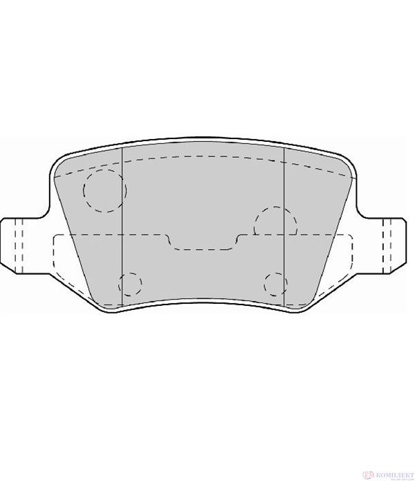 НАКЛАДКИ ЗАДНИ ДИСКОВИ MERCEDES B CLASS W245 (2005-) B 150 - FERODO