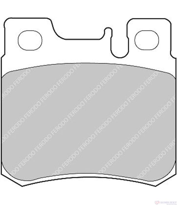 НАКЛАДКИ ЗАДНИ ДИСКОВИ MERCEDES CABRIOLET A124 (1991-) 300 CE 24V - FERODO