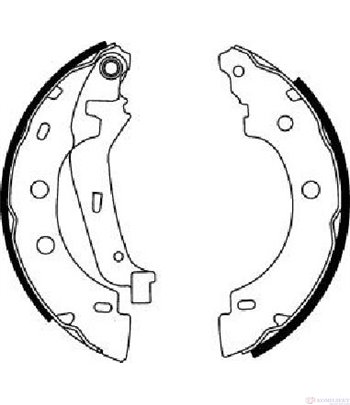 НАКЛАДКИ ЗАДНИ БАРАБАННИ NISSAN KUBISTAR (2003-) 1.5 dCi - FERODO