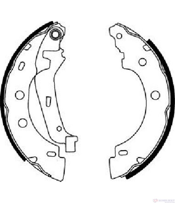 НАКЛАДКИ ЗАДНИ БАРАБАННИ NISSAN KUBISTAR (2003-) 1.5 dCi - FERODO