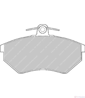 НАКЛАДКИ ПРЕДНИ ДИСКОВИ SEAT INCA (1995-) 1.9 TDI - FERODO