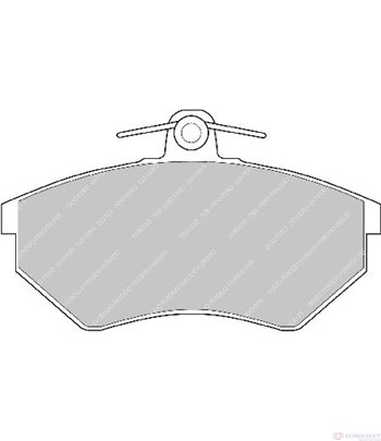 НАКЛАДКИ ПРЕДНИ ДИСКОВИ VOLKSWAGEN VENTO (1991-) 1.8 - FERODO