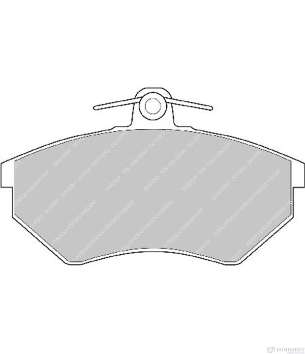 НАКЛАДКИ ПРЕДНИ ДИСКОВИ VOLKSWAGEN VENTO (1991-) 2 - FERODO