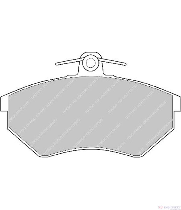 НАКЛАДКИ ПРЕДНИ ДИСКОВИ VOLKSWAGEN VENTO (1991-) 1.9 TDI - FERODO