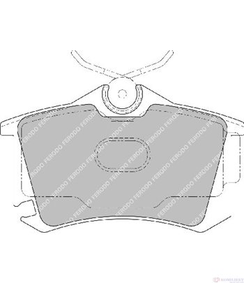 НАКЛАДКИ ЗАДНИ ДИСКОВИ VOLKSWAGEN GOLF V (2003-) 1.4 FSI - FERODO