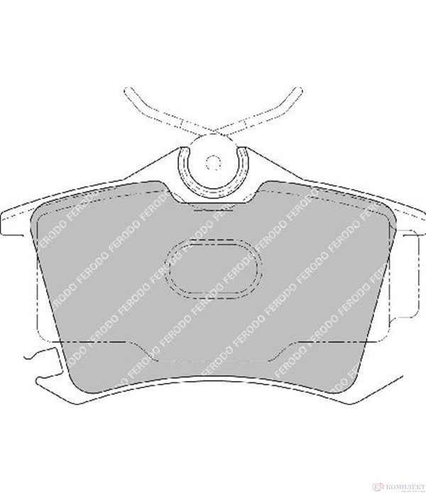 НАКЛАДКИ ЗАДНИ ДИСКОВИ VOLKSWAGEN GOLF V (2003-) 1.4 FSI - FERODO