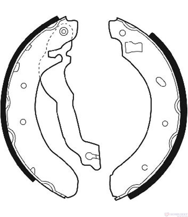 НАКЛАДКИ ЗАДНИ БАРАБАННИ FORD ESCORT EXPRESS (1990-) 1.4 - FERODO