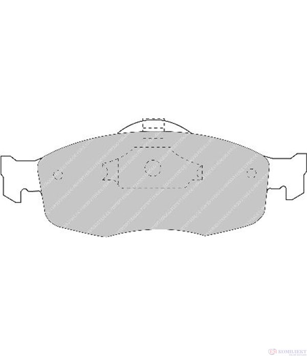НАКЛАДКИ ПРЕДНИ ДИСКОВИ FORD MONDEO II COMBI (1996-) 1.6 i 16V - FERODO