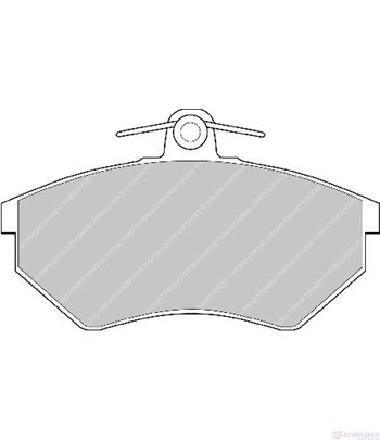 НАКЛАДКИ ПРЕДНИ ДИСКОВИ AUDI COUPE (1988-) 2.0 16 V - FERODO