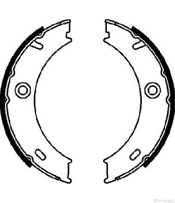 НАКЛАДКИ ЗАДНИ РЪЧНА СПИРАЧКА БАРАБАННИ MERCEDES SPRINTER 3T 903 (1995-) 314 NGT - FERODO