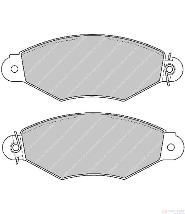 НАКЛАДКИ ПРЕДНИ ДИСКОВИ NISSAN KUBISTAR (2003-) 1.5 dCi 70 - FERODO
