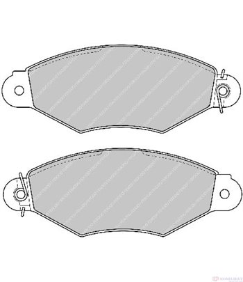 НАКЛАДКИ ПРЕДНИ ДИСКОВИ RENAULT KANGOO EXPRESS (1997-) 1.2 - FERODO