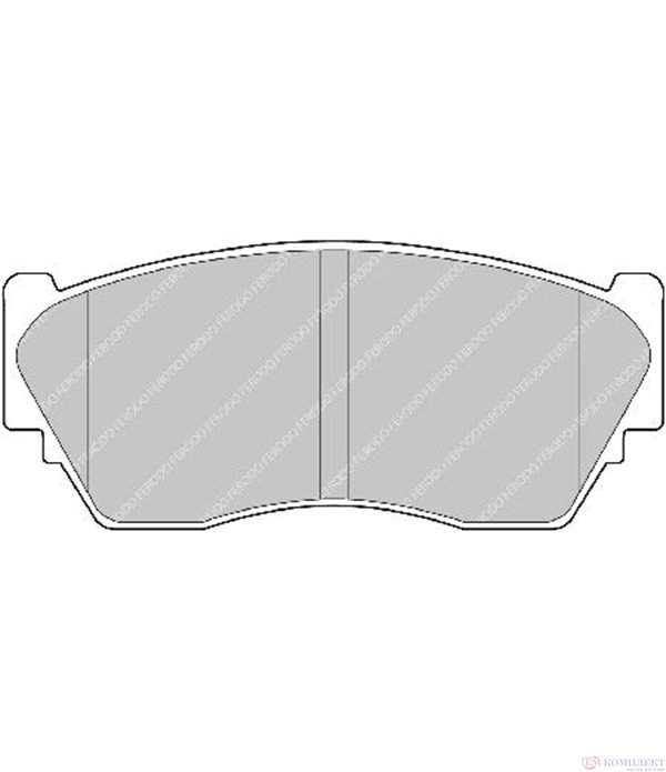 НАКЛАДКИ ПРЕДНИ ДИСКОВИ NISSAN SUNNY III LIFTBACK (1990-) 1.4 i - FERODO