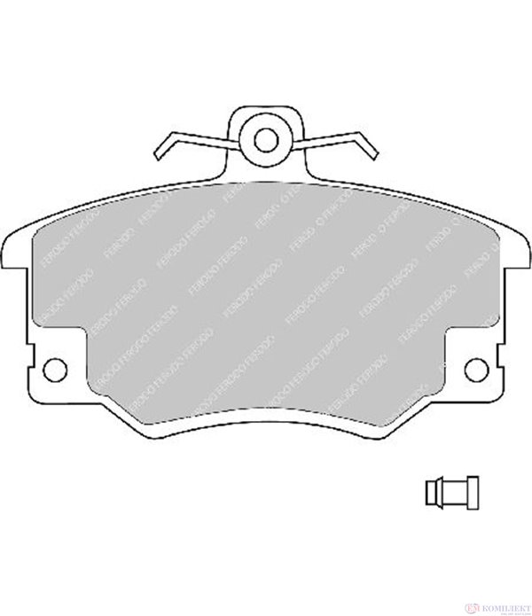 НАКЛАДКИ ПРЕДНИ ДИСКОВИ ALFA ROMEO 146 (1994-) 1.4 i.e. - FERODO