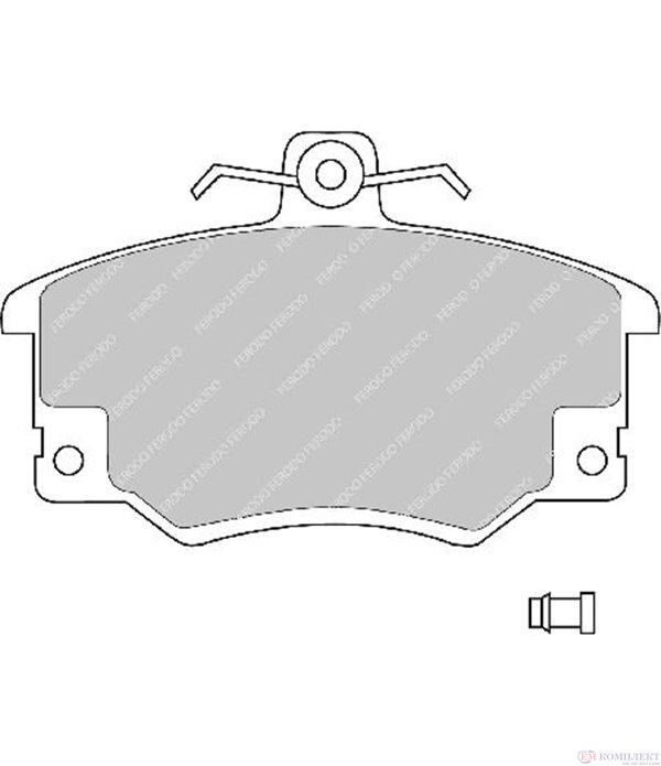 НАКЛАДКИ ПРЕДНИ ДИСКОВИ FIAT RITMO II (1982-) 90 1.6 i.e. - FERODO