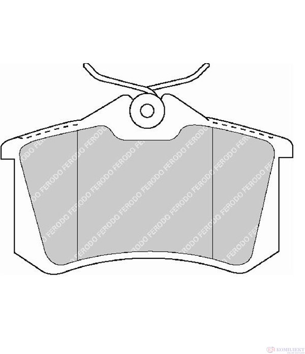 НАКЛАДКИ ЗАДНИ ДИСКОВИ AUDI A4 (2004-) 2.7 TDI - FERODO