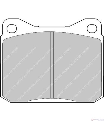 НАКЛАДКИ ПРЕДНИ ДИСКОВИ VOLKSWAGEN LT 28-35 I (1975-) 2.4 - FERODO
