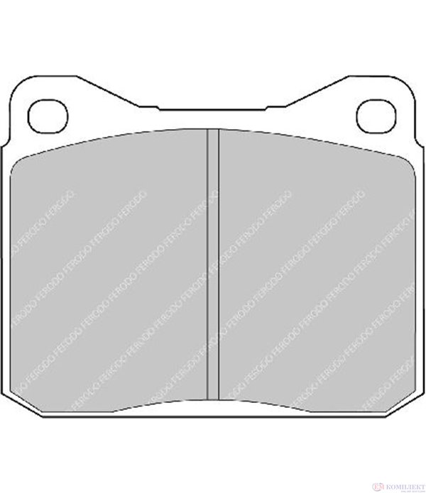 НАКЛАДКИ ПРЕДНИ ДИСКОВИ VOLKSWAGEN LT 40-55 I (1975-) 2 - FERODO