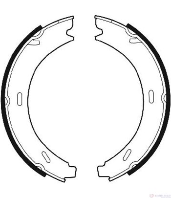 НАКЛАДКИ ЗАДНИ РЪЧНА СПИРАЧКА БАРАБАННИ MERCEDES E CLASS COMBI S210 (1996-) E 200 T - FERODO
