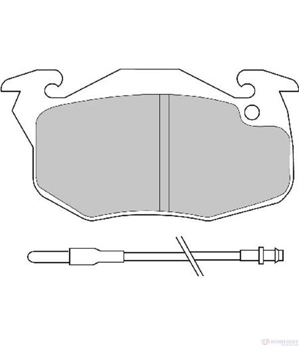 НАКЛАДКИ ПРЕДНИ ДИСКОВИ CITROEN AX (1986-) 1.5 D - FERODO