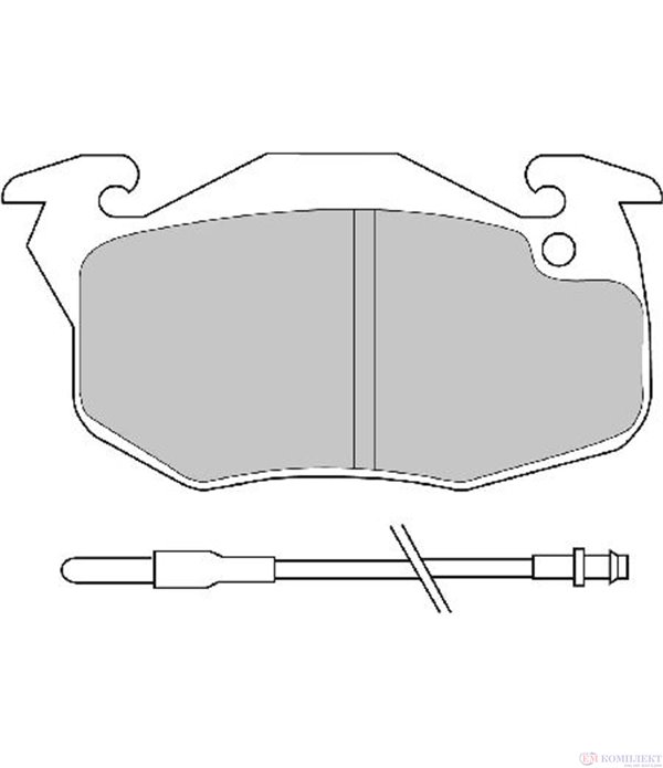 НАКЛАДКИ ПРЕДНИ ДИСКОВИ CITROEN C15 COMBI (1987-) 1.4 - FERODO