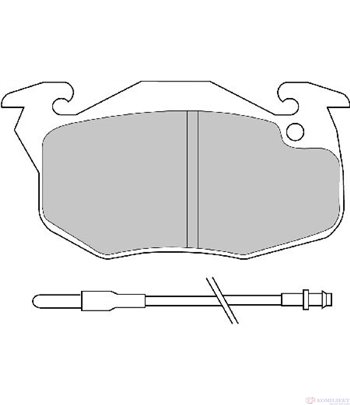 НАКЛАДКИ ПРЕДНИ ДИСКОВИ CITROEN AX (1986-) 1.4 4x4 - FERODO